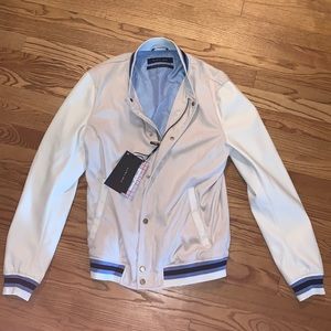 NWT white Zara bomber jacket